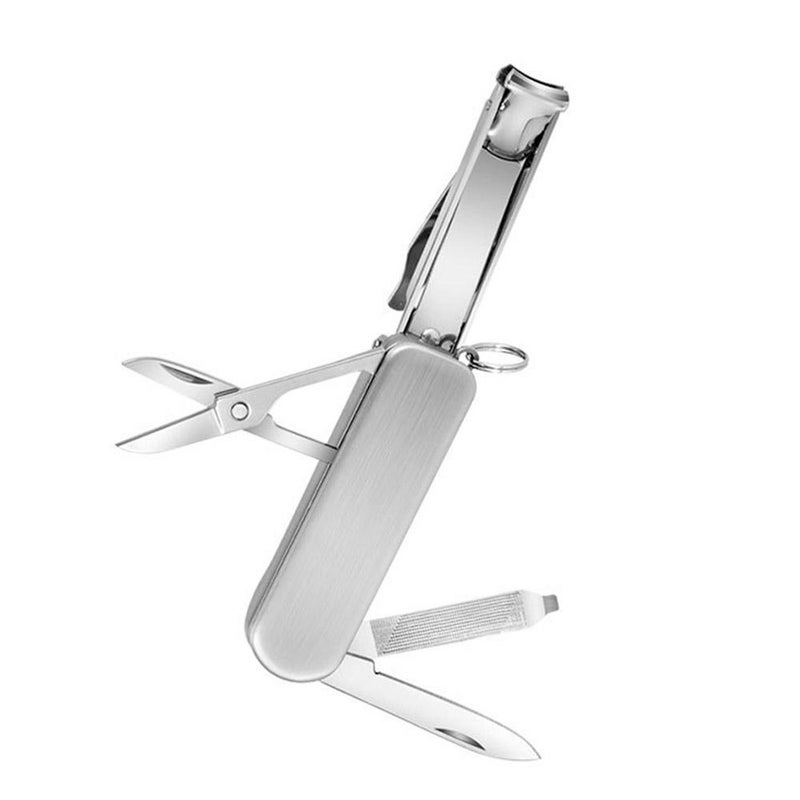 Multifunctional nail clippers, nail trimmers, folding stainless steel nail clippers keychain